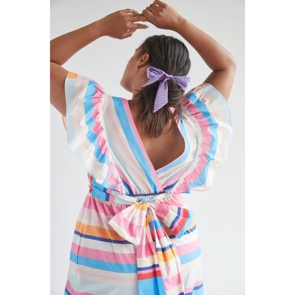 NEW ANTHROPOLOGIE TRACY REESE RUFFLED MAXI DRESS